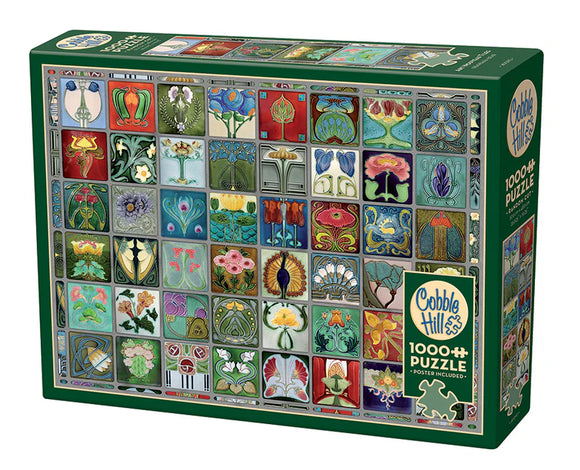 Art Nouveau Tiles - Cobble Hill Jigsaw Puzzle 1000pcs