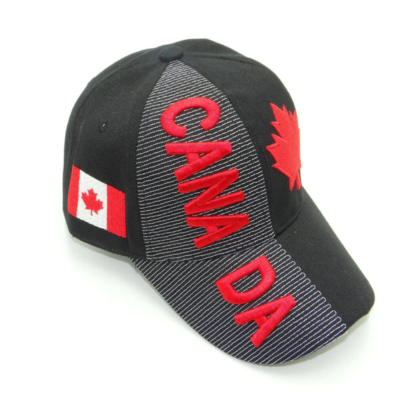 Canada 3D Hat - Black