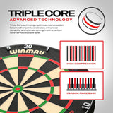 Winmau Blade 6 Triple Core Dartboard-Official Board of The PDC