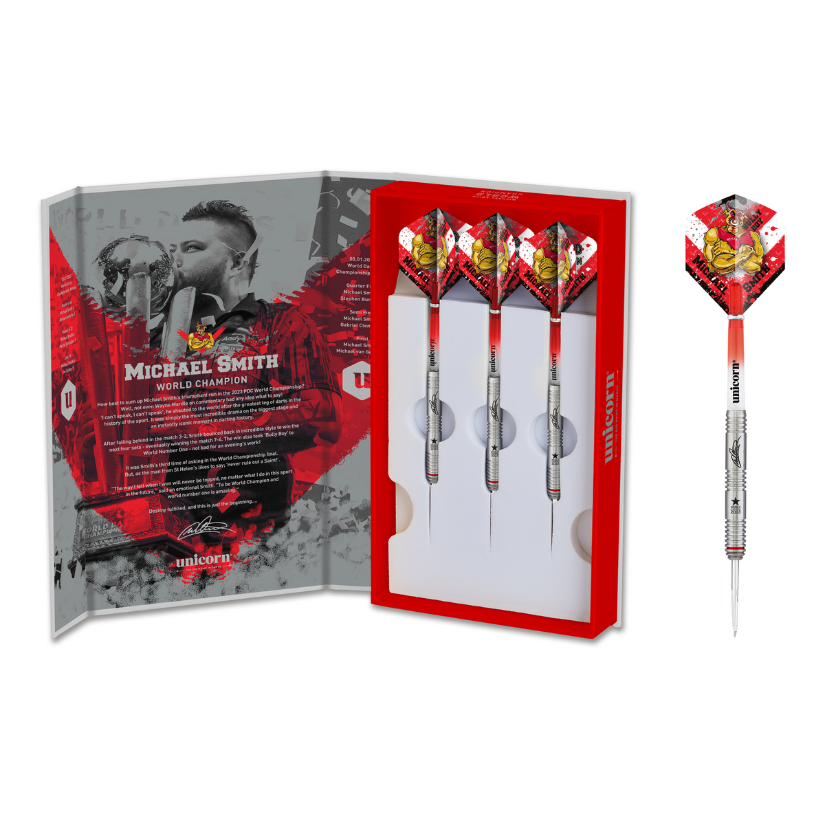 Unicorn Michael Smith 90% 24g World Champion Edition Darts