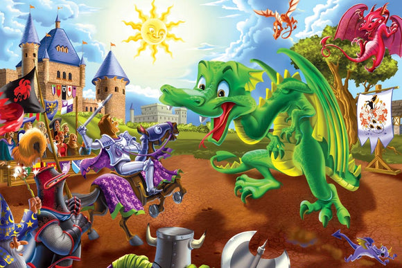 Cobble Hill - Floor Puzzles: Knights and Dragons