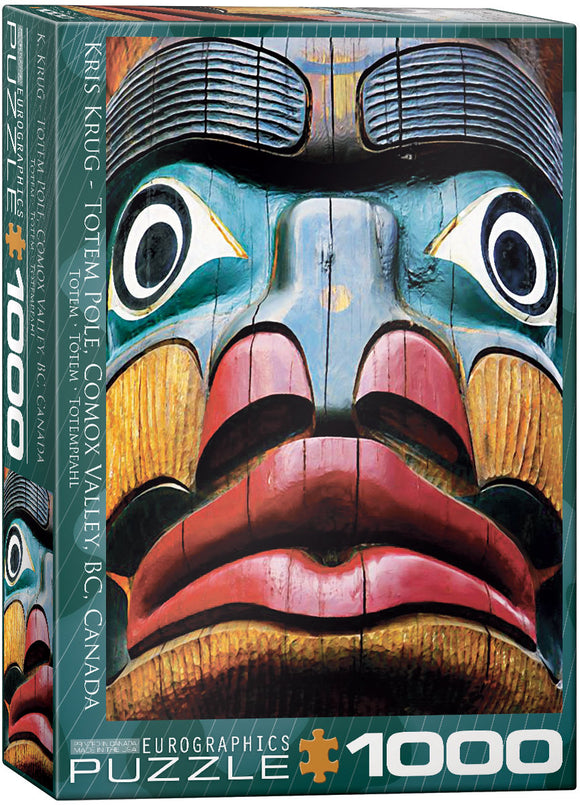 EuroGraphics - Totem Pole Comox Valley BC- 1000 piece Jigsaw Puzzle
