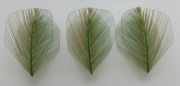 Loxley Green Transparent Feather Flights