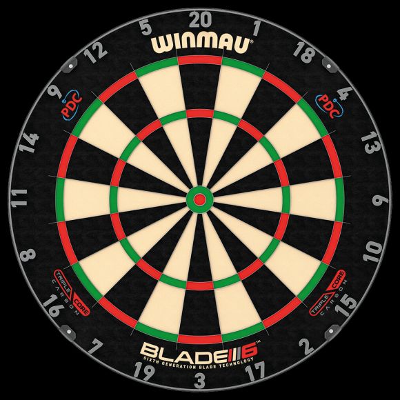 Winmau Blade 6 Triple Core Dartboard-Official Board of The PDC