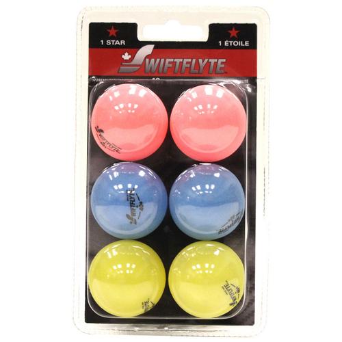 Swiftflyte 40+ Neon 1 Star Table Tennis Balls - 6 pack