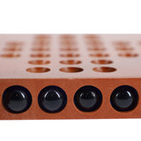 Marble Solitaire Wooden Travel Game - 5 inches