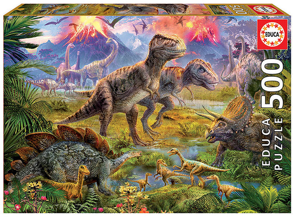 Educa Jigsaw Puzzle - Gathering of Dinosaurs 500pcs