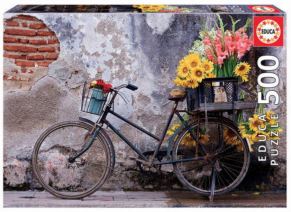 Educa Jigsaw Puzzle - Bicycle with flowers 500pcs