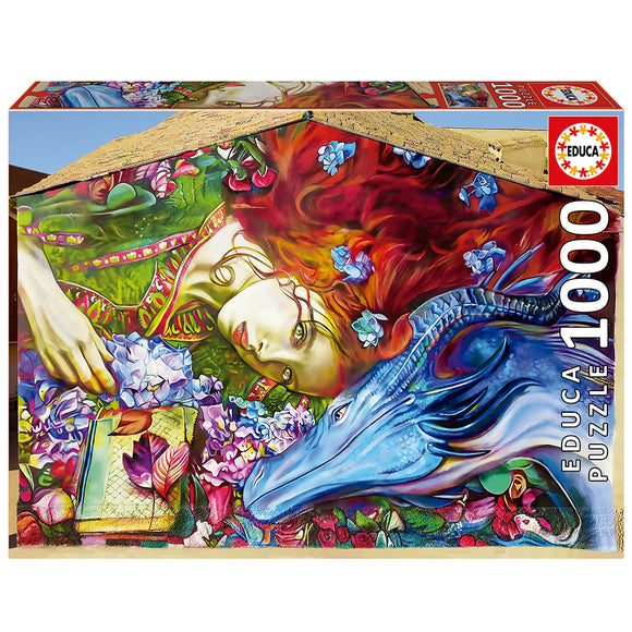 Educa Jigsaw Puzzle 1000pcs - Sant Jordi, Lily Brick