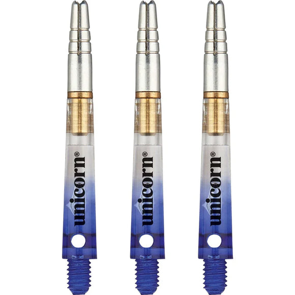 Unicorn Gripper 360 Spinning Two Tone Dart Shafts - Gradient Blue -Medium