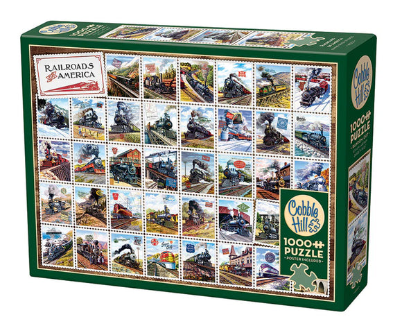 Railroads of America - Cobble Hill Jigsaw Puzzle 1000pcs