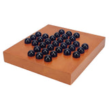 Marble Solitaire Wooden Travel Game - 5 inches
