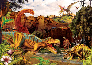 Dino Story (tray) | 35 Piece Jigsaw Tray