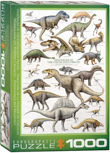 EuroGraphics - Dinosaurs - 1000 piece Jigsaw Puzzle