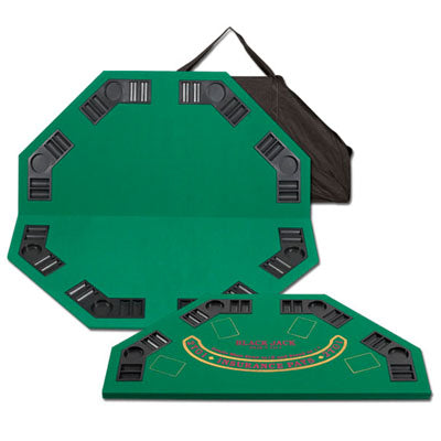 Folding Poker and Blackjack Table Top