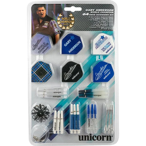 Unicorn Gary Anderson World Champion - 64 Piece Accessory Kit