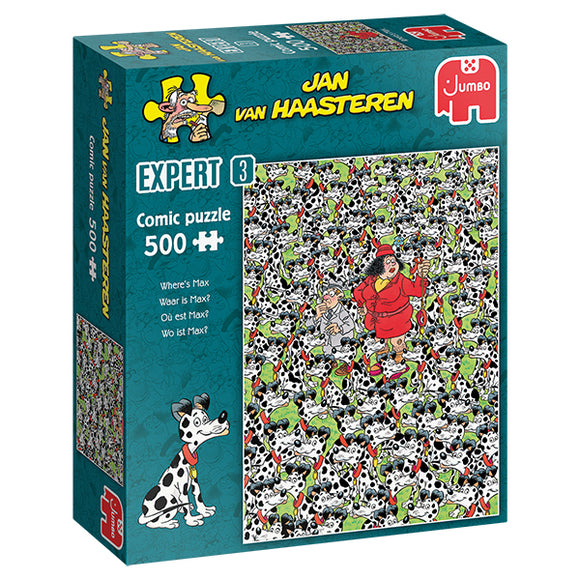 Jumbo Jigsaw Puzzle 500 Piece WHERE'S MAX? JVH EXPERT