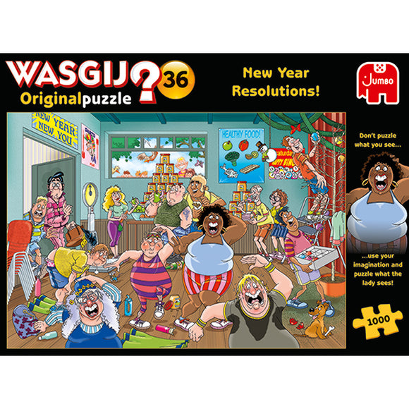 Jumbo Puzzles - (WASGIJ) Mystery #36 New Year Resolution! Jigsaw Puzzle 1000pcs