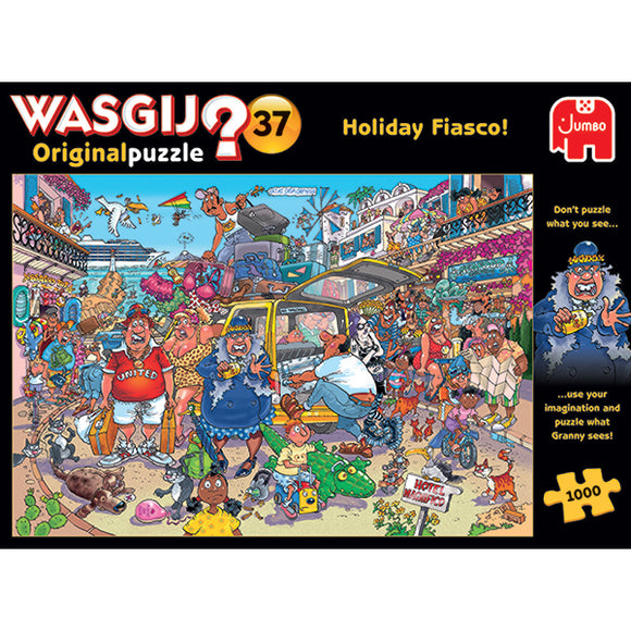 Jumbo Puzzles - (WASGIJ) Mystery #37 Holiday Fiasco Jigsaw Puzzle 1000pcs