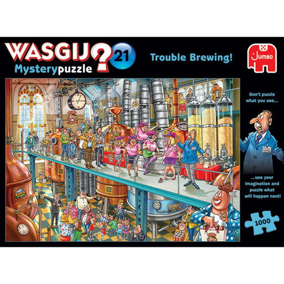Jumbo Puzzles - (WASGIJ) Mystery #21 Trouble Brewing Jigsaw Puzzle 1000pcs