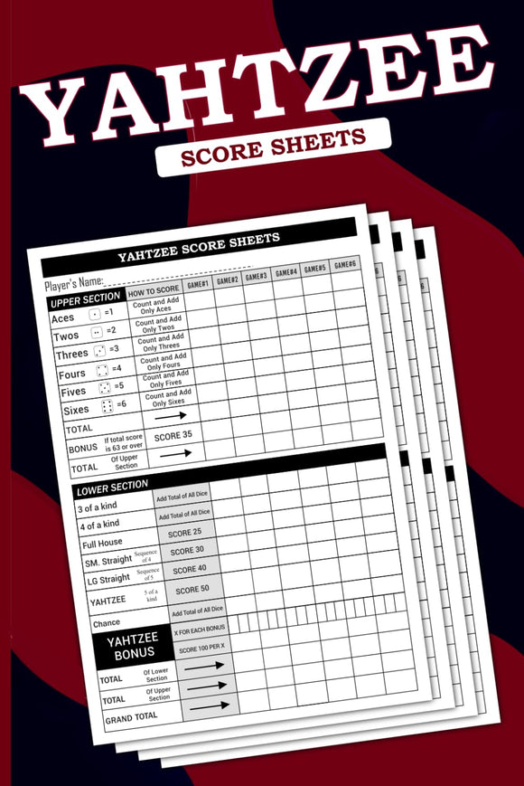 Yahtzee Score Cards (Bound Book)