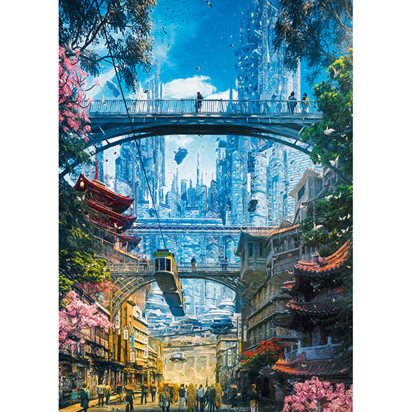 1000 PCS, FUTURE CITIES, MARKETS DISTRICT 1000pc Jigsaw Puzzle