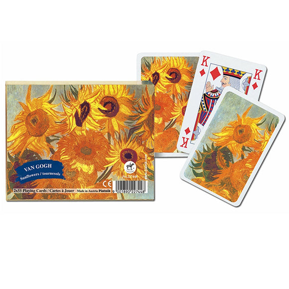 Piatnik - van Gogh Sunflowers 2 Pack of Playing Cards