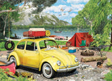 VW Beetle Camping Shaped Tin 550-Piece Puzzle