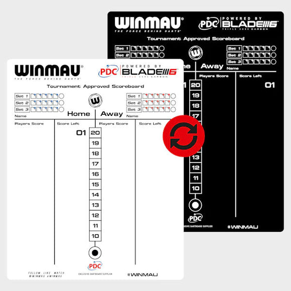 Winmau Official Double Sided Scoreboard