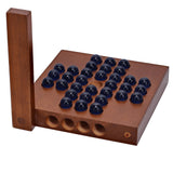 Marble Solitaire Wooden Travel Game - 5 inches