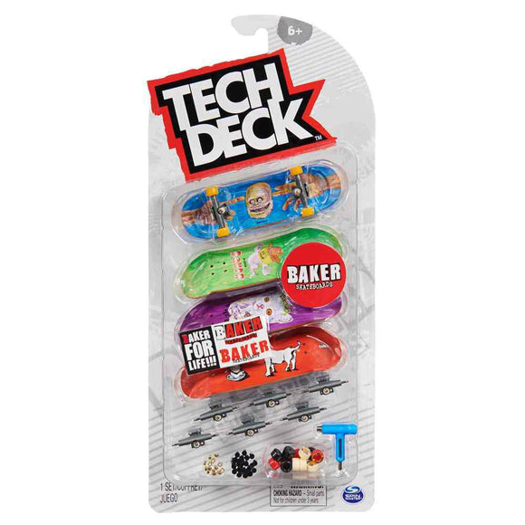 Tech Deck - 4 Pack of Board assorted