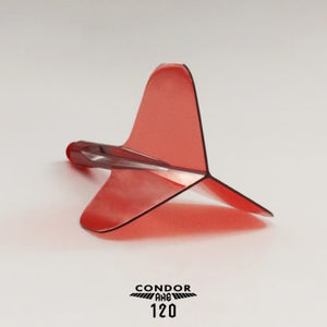 CONDOR AXE 120 Dart Flights – Standard Shape – Red Short