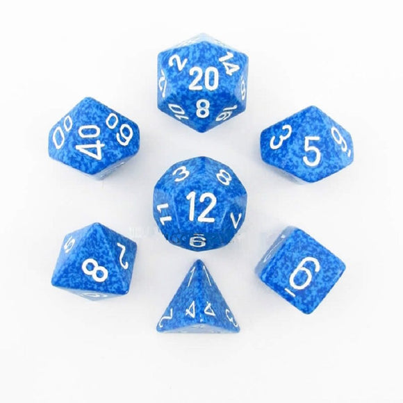 Speckled Dice: 7Pc Water