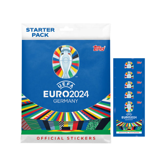 2024 TOPPS UEFA EURO STICKERS – MEGA STARTER PACK (ALBUM + 48 STICKERS)