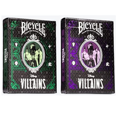 Bicycle Disney Villains Green / Purple Mix