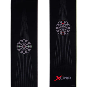 XQMax Nylon Dart Mat - 60cm x 237cm - Standard - Dartboard - Black & Red