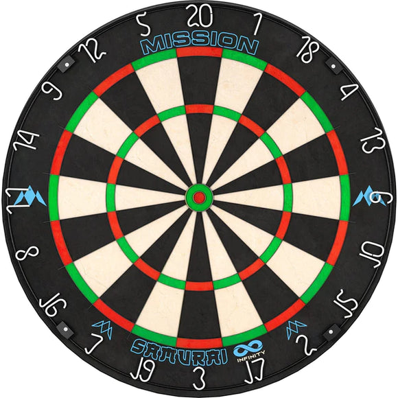 Mission Samurai Infinity Dartboard-Black Wire Number Ring