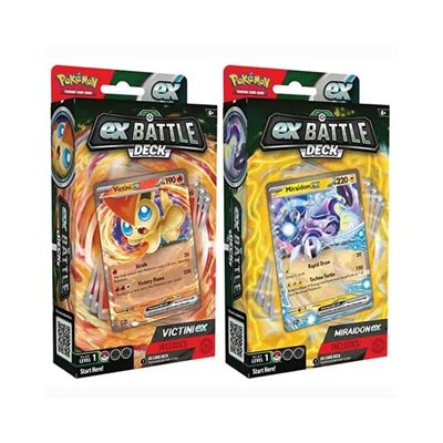 Pokemon TCG: Victini / Miraidon Ex Battle Deck Display