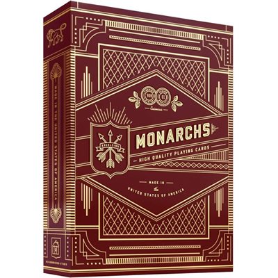 Theory 11 Playing Cards: Monarch Red