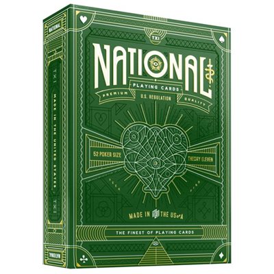 Theory 11 Playing Cards: National Green