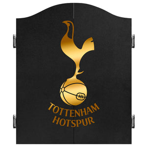 Tottenham Hotspur Dartboard Cabinet - Black - Gold Crest