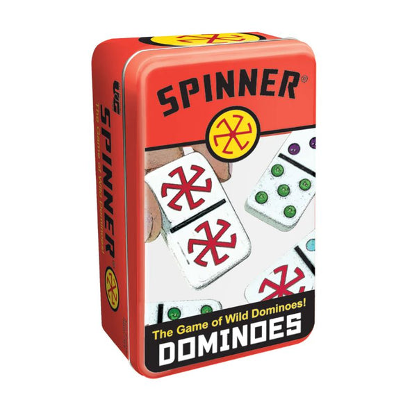 Wild Dominoes Spinners in a Tin