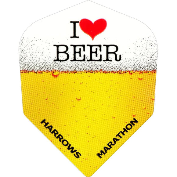Harrows Dart Flights - Marathon - Extra Strong - Std - I Love Beer
