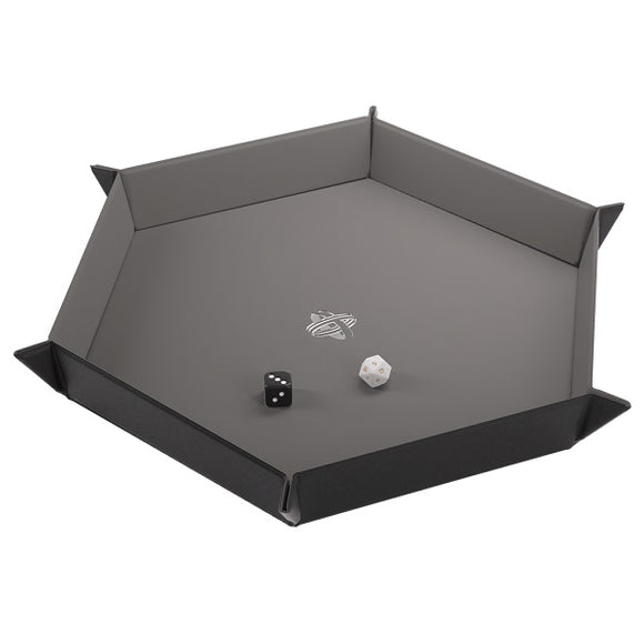 GameGenic Black/Grey Magnetic Hexagonal Dice Tray