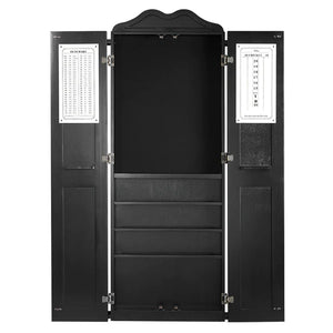 Dartboard Cabinet/Cue Holder-Black