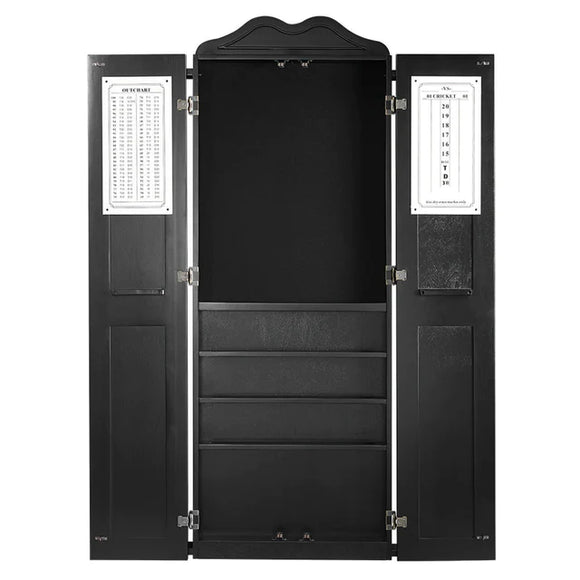 Dartboard Cabinet/Cue Holder-Black