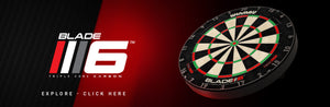 Winmau Blade 6 dartboard is the world's most advanced dartboard.