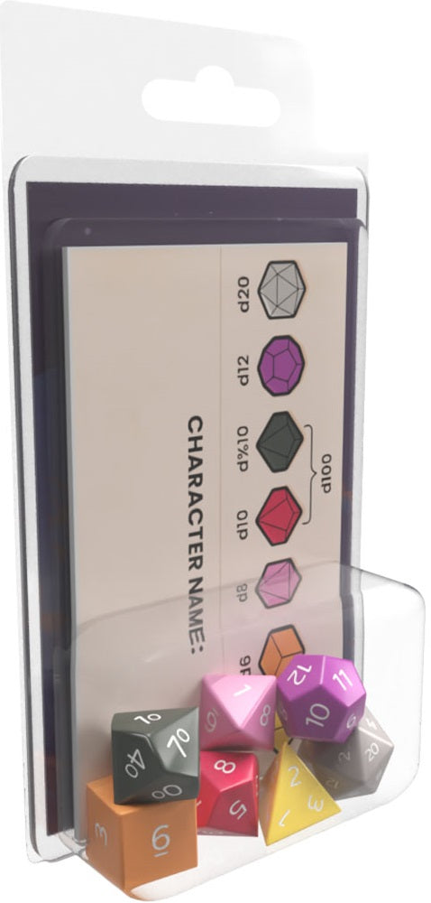 COLOR CODED DICE SET