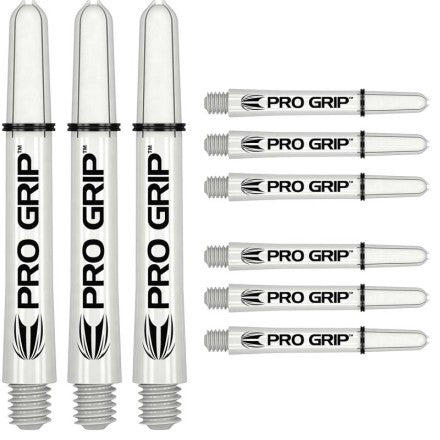 Target Pro Grip Short Clear Shafts 9 Pack