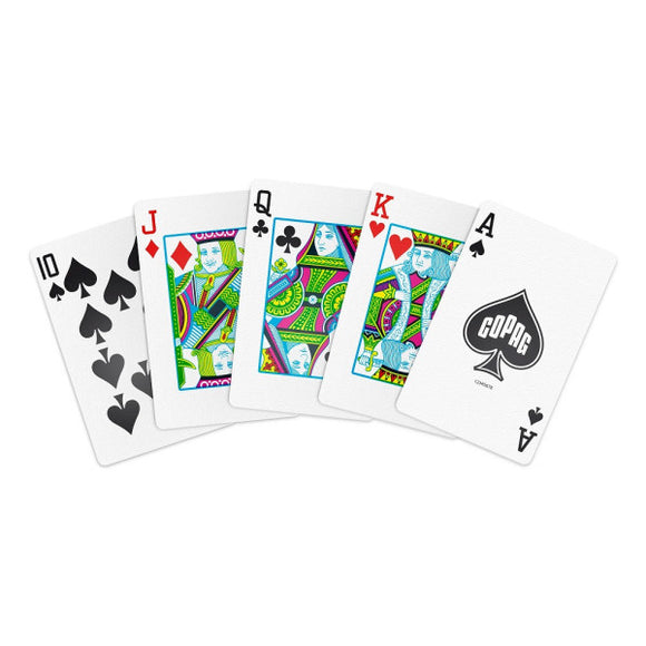 Copag WSOP 2021 100% Plastic Playing Cards - Narrow Size (Bridge) Regular Index Red Decks